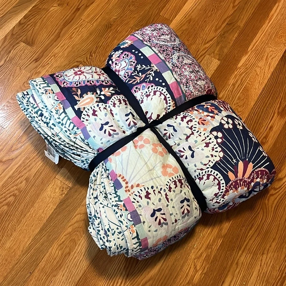 Anthropologie Ady Organic Cotton Quilt Size Full NWT